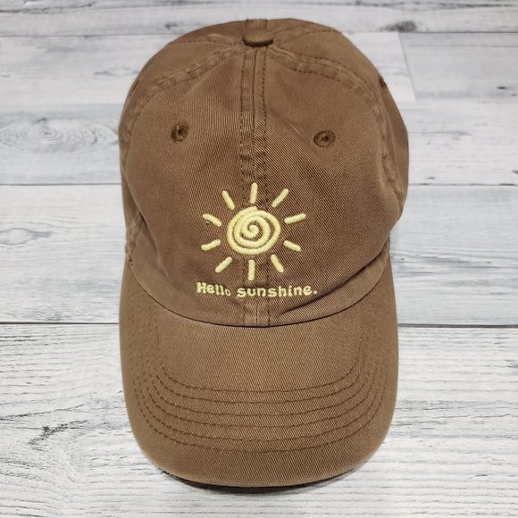 Life Is Good Accessories Life Is Good Womens Hello Sunshine Baseball Cap Hat Brown Poshmark